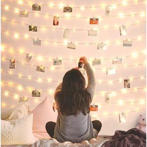 Photo Clip String Lights 50 LED Fairy 8 Modes Bedroom Christmas Party Wedding